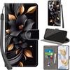 PHINIENLAND Cover per Honor 90 5G Case PU Pelle Custodia [Kickstand] [Chiusura magnetica] [Slot per Schede], Portafoglio Flip Custodia per Honor 90 5G,Fiori