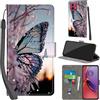 PHINIENLAND Cover per Motorola Moto G84 5G PU Pelle Custodia Flip Farfalla