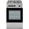 Beko CSS42014FS cucina Gas Nero, Argento A