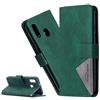 LEMAXELERS Custodia Galaxy A20e Cover Portafoglio,Galaxy A20e Custodia Modello prismatico colorato Wallet Shock-Absorption Magnetica Protettiva Leather Flip Cover,BF Prismatic Green