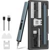 Dinow Cacciavite Elettrico 30 in 1, Set Cacciavite Elettrico di Precisione 24 Punte Magnetiche con luce a LED, Set Cacciaviti Precisione per Telefoni, Computer, Giocattoli, Occhiali Apparecchi