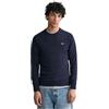 GANT Maglione da Uomo Superfine Lambswool con Scollo a C, Tartan Verde, 3XL