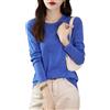 Chanyarn Donna 100% Lana Merino Maglie Termiche Maglietta Girocollo Manica Lunga Viaggio Escursionismo T-Shirt Termiche Base Layer (Beige,XL)