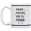 UO Tazza con messaggio Papà, sei sul tuo cugino. Tazza per colazione. Regalo pieno di amore per papà. Dettaglio originale per la festa del papà. Capacità: 350 ml, ceramica.