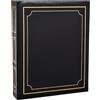 Arpan LK12BK - Album per foto con 40 fogli, 80 lati, colore: nero, dimensioni album: 23 x 4,5 x 22,5 cm circa