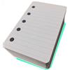 tipome Refill Ricarica 200 Fogli Carta RIGHE 7 MM - 120gr Formato MINI 67mm x 105mm, 5-fori