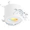 Gleonlux Faretto da Soffitto LED Bianco IP44, Faretto LED Interno Dimmerabile 3CCT 5W 230V 3000K/ 4000K/ 6500K, Faretti da soffitto Impermeabile Moderna Alluminio Ø80x60mm per Modulo LED