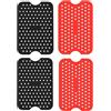 Bessy shop Fodere per Friggitrice ad Aria,4 PCS Fodere per friggitrice rettangolari riutilizzabili,Fodere per friggitrice in Silicone Tappetini Riutilizzabili per Friggitrice per friggitrice ad Aria