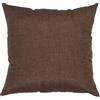 SalGiu Federe Cuscini Divano (2 pezzi) Con Cerniera Zip Tinta Unita 40x40 50x50 (52x52 cm, Marrone)