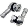 Felgenfactory 2 valvole ad angolo per moto, in alluminio, argento, 11,3 mm, valvole ad angolo