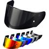 PSLER Visiera per Casco per LS2 Outer FF320 Rapid FF353 Assault FF328 Stream FF800,Visiera Colorata Accessori per Casco da Moto Ricambio(Nero Scuro)