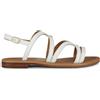 Geox D Sozy S Y, Sandali Piatti Donna, Bianco, 35 EU