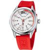 Nautica Men's Quartz Silicone Strap, Red, 20 Casual Watch (Model: NAPHBS118)