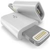 CABLEPELADO Adattatore da Micro B a Lightning | Convertitore da Micro USB a Lightning | Ricarica e sincronizzazione dati | Non riproduce audio | Compatibile con iPhone 5, 5S, SE, 5C, 6, 6S, 7 Plus, 8