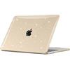 EooCoo Cover Compatibile con MacBook Air 13,6 Pollici M2 M3 M4 M5 A3449 A2681 A3113 A3240 con Touch ID,Custodia Rigide in Plastica per Mac Air 13 2026 2025 2024 2022 - Scintillante Cristallo Galassia