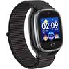 PTHTECHUS Orologio Traccia per Bambini, LBS Localizzatore di tracciamento con Chat Vocale, Sveglia SOS per il Gioco di Matematica Studente Bambini Smart Watch, Regalo Ragazzo e Ragazza, Nero
