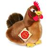 Hermann Teddy Teddy Hermann 94145 Pollo Gallina Peluche 16 cm, peluche con contenuto riciclato ideale (materiale di riempimento)