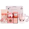 Qinhai Set Confezione Regalo Donna Tazza Gatto, Doppia Parete Vetro, da Caffe, Idee Regalo Amica Moglie Maestra Ragazzi, per Natale Pasqua Festa della Mamma Compleanno Halloween