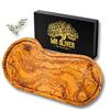 Mr Oliver MrOliver® Neptune - Tagliere in Legno d'Ulivo Naturale - Tagliere da Cucina Professionale - Accessori Cucina di Design- Tagliere Legno Grande per Aperitivo, Carne, Salumi