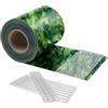 HENG FENG Strisce Frangivista PVC,per Recinzione a Doppio Picchetto 35m x 19cm,450g/m²,Anti-UV,Impermeabile,Antistrappo,Incluse 20 Clip-Protezione Privacy per Giardino e Balcone (Foglia Verde)