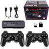 Qonia Console per giochi retrò, X2 Plus Game Stick Retro Console Doppio Controller Wireless, oltre 40000 giochi, 128 GB, nero