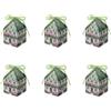 HERVIT Set 6 Scatoline Portaconfetti Cottage Verdi