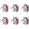 HERVIT Set 6 Scatoline Portaconfetti Cottage Bianche