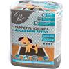 LeoPet Tappetino Multiuso Ai Carboni Attivi Super Assorbente Per Cani Con Strip Adesivo 60x60 50pz