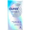 Durex Invisible Profilattici Ultra Sottili E Sensibili, 6 pezzi
