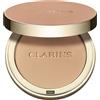 Clarins Ever Matte Compact Powder - Cipria Compatta Opacizzante Colorata, Arricchita Dall'estratto Di Latte Di Pesco 10 g
