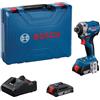 Bosch Professional 18V System Avvitatore con percussione a batteria GDR 18V-215 (incl. 2x GBA 18V 2.0Ah, caricabatteria GAL 18V-20, MPP Case)
