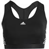 adidas Powerreact Training 3-Stripes Medium Support (Plus Size) Workout Bra Sports Reggiseno Donna