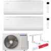 Samsung Climatizzatore Samsung Cebu S2 Wi-fi Dual split inverter 9000+18000 btu gas R32 (U.E. AJ050TXJ2KG/EU) + OMAGGIO