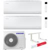 Samsung Climatizzatore Samsung Cebu S2 Wi-fi Dual split inverter 9000+18000 btu gas R32 (U.E. AJ068TXJ3KG/EU) + OMAGGIO