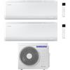 Samsung Climatizzatore Samsung Cebu S2 Wi-fi Dual split inverter 7000+18000 btu gas R32 (U.E. AJ068TXJ3KG/EU)