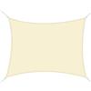 Outsunny Vela Ombreggiante Rettangolare 4x6m, Poliestere Anti UV, Bianco Crema, Traspirante per Esterni|Aosom