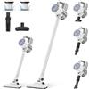 VersLife S6PRO Aspirapolvere Senza Fili, 30KPa Scopa Elettrica Potente con Design Senza Spazzole, Leggero e Senza Sacco, 30 Minuti di Autonomia, Ideale per Pavimenti e Peli di Animali Domestici