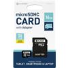 PLATINET micro SDHC SECURE DIGITAL + adattatore SD 16GB classe 10 (42209)