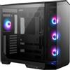 MSI Case MSI MAG PANO M100R PZ - Mini Tower mATX, Pannelli frontale e laterale in vetro temperato, 3x Ventole ARGB, Nero