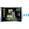 SHEBA Kitten Scelta di gusti in bustina 52x85 g Alimento umido completo per gattini, bocconcini in salsa con salmone e con pollo