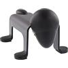 Wagner 15520801 - Fermaporta DOG DOOR STOP - 105 x 70 x 60 mm, nero da appoggiare, rivestito in acciaio industriale, tampone e piedini in gomma nera