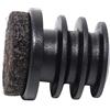 Adsamm® / 4 x puntali alettati a incastro con feltro / neri / Ø 18 - 20 mm / tondi / piedini in polietilene con feltro per gambe di mobili in tubolare / puntali protettivi per arredi