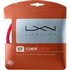 Luxilon Wilson Element IR Soft 127, Corda per Racchetta da Tennis Unisex-Adult, Rosso, One Size