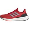 adidas Pureboost 23 Shoes, Scarpe da Corsa Uomo, Scarlet/Silver Metallic/Cloud White, 46 EU