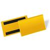 Durable 174204 Buste con Bande Magnetiche, 150 x 67 mm, Confezione da 50 Pezzi, Giallo