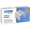 Rapesco S11880Z3 Punti Galvanizzati Tipo 26/8 mm (No.56), Confezione da 5000