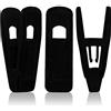 Tinfol 50 mollette in velluto, colore nero, per pantaloni, resistenti, per vestiti sottili e in velluto