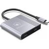 ATLANTIS A04-TC_2HDMI+ adattatore Dual Doppio Monitor USB C Type C a 2xHDMI, 1080p 60 Hz,permette di connettere un Notebook con uscita USB C a doppio Monitor Projettore con ingresso HDMI.Cavo 18 cm