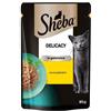 SHEBA Delicacy in bustina 85g Alimento umido completo per gatti adulti bocconcini di pollo in gelatina