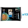 SHEBA Selection Select Slices Sapori di pesce 52x85g Alimento umido completo in salsa per gatti bocconcini con salmone e merluzzo nero, pesce bianco, pesce oceanico, merluzzo